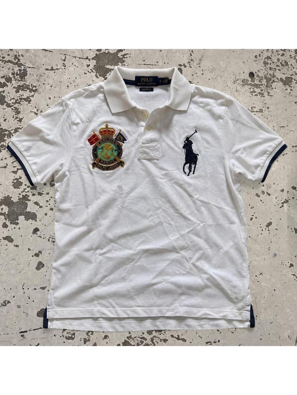 Beautiful vintage big pony White Polo Ralph Lauren polo shirt